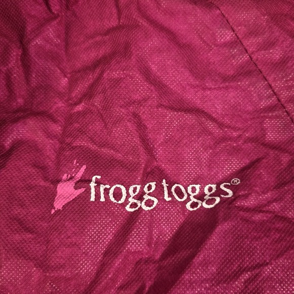 Frogg Toggs Womens Large Pink Rain Jacket Ultra Lite Full Zip Hood‎ Coat Majenta - Picture 2 of 5